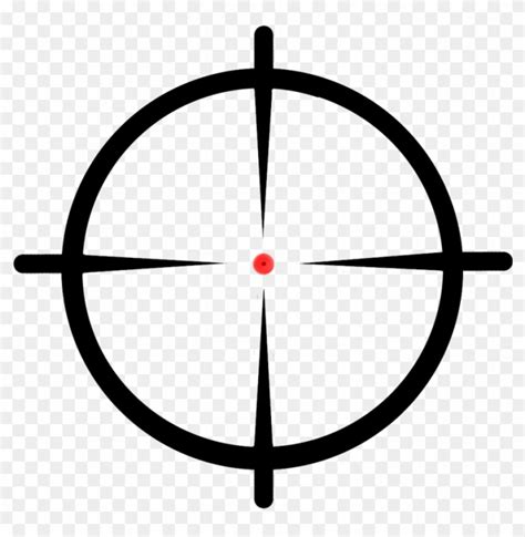 Gun Clipart Crosshairs Clip - Crosshair Png - PNG - Free transparent image