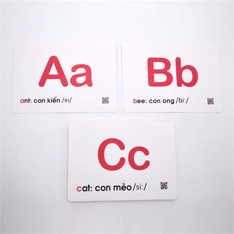 Bộ thẻ Flashcard dạy bé bảng chữ cái tiếng Anh Alphabet