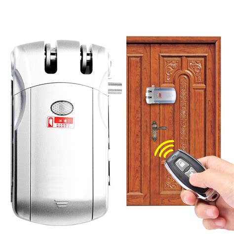 New Remote Control Anti-theft Door Lock Home Wireless Security Access ...