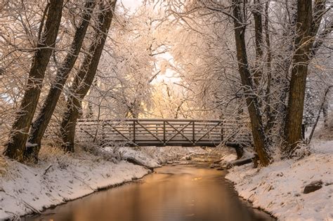 Fountain Creek Winter Bridge | Lars Leber Photography