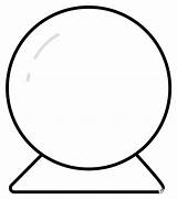 Crystal Ball Emoji coloring Page  ColouringPages sketch template