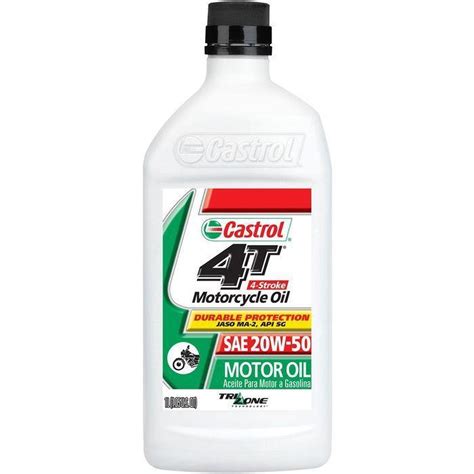 Castrol 20W-50 Motorcycle Engine Oil 1 Quart