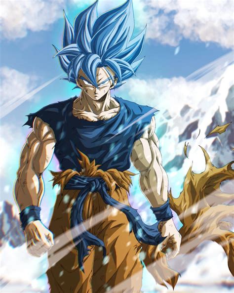 Blue hair over yellow? (Credit @toshi_s_art) : r/dbz