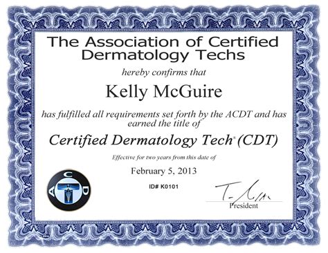 The Association of Certified Dermatology Techs