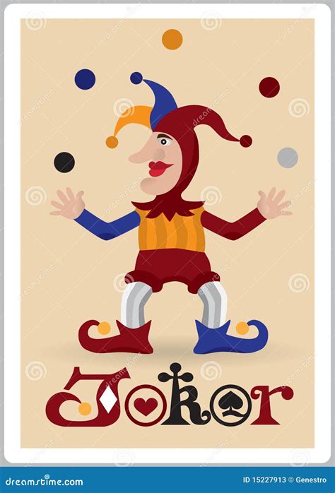 Joker Juggle Balls Cartoon Vector | CartoonDealer.com #15227913