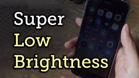 Lower Screen Brightness Below the Default Level on Your iOS Device [How-To] - YouTube