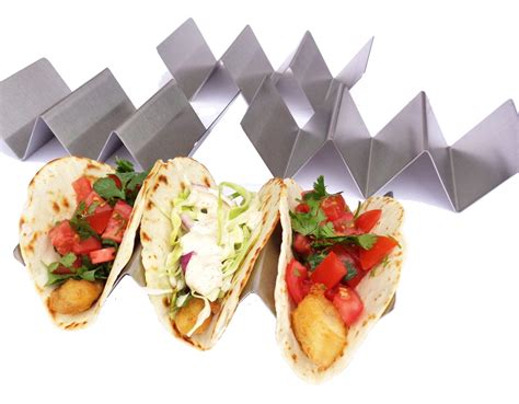 Taco Holders Stainless Steel 4 Pack Oven Grill & Dishwasher Safe - Etsy