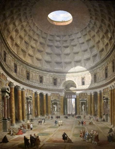 A discussion of Interior of the Pantheon by Panini in the Cleveland ...