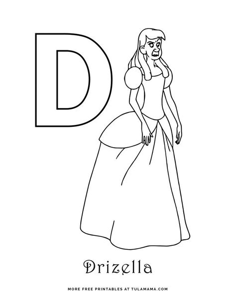 Free Printable Disney Alphabet Coloring Pages | Disney alphabet, Disney princess coloring pages ...