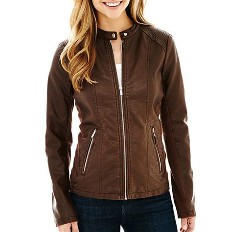 a.n.a® Classic Scuba Faux Leather Coats - JCPenney | Faux leather jackets, Skinny clothes, Vegan ...