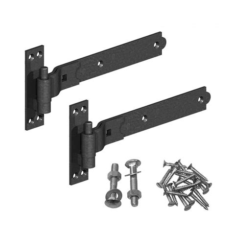 Gatemate Cranked Hook and Band Hinges Galvanised Epoxy Black Gate Hinges 10-36" | eBay