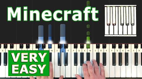 Minecraft Theme Song (Calm) - VERY EASY Piano Tutorial (Synthesia) - YouTube