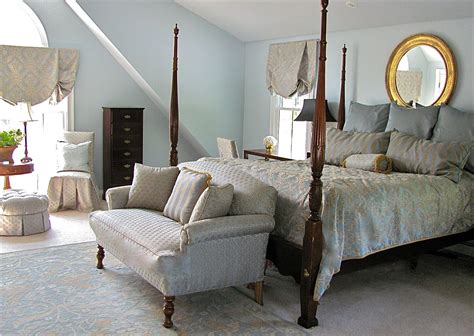 blog house tour (17) | Blue and gold bedroom, Blue bedroom design, Traditional bedroom