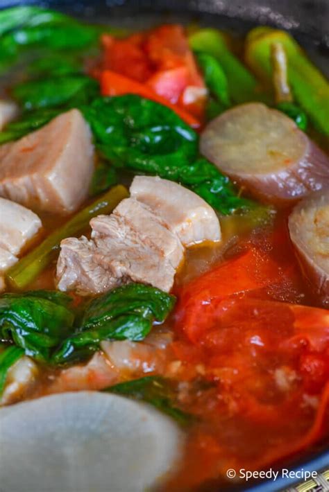 Sinigang na Baboy (Pork Sinigang Recipe) - speedyrecipe.com