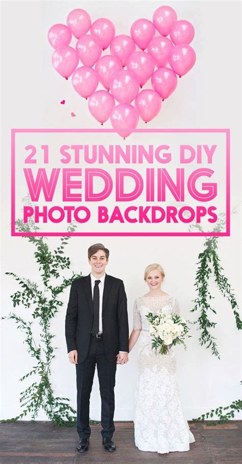 21 Stunning DIY Wedding Photo Booth Backdrops | Diy wedding photo booth, Photo backdrop wedding ...