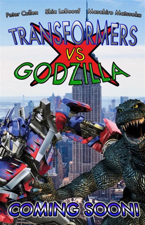 Movie Poster: Transformers vs Godzilla by zakoman on DeviantArt