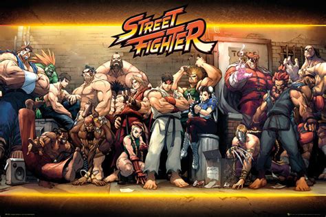 Poster Street Fighter - Characters | Wall Art | 3+1 FREE | UKposters