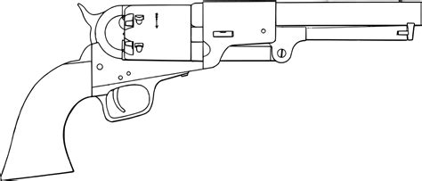 OnlineLabels Clip Art - Colt Navy Revolver