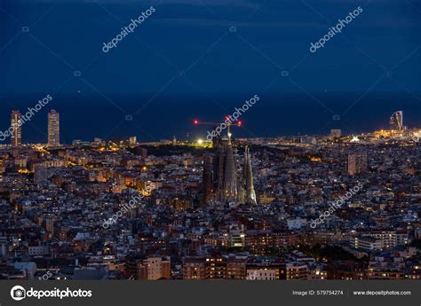 Spectacular City Night View Barcelona Spain – Stock Editorial Photo © wirestock_creators #579754274