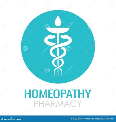 Homeopathy Medical Vector Logo Stock Vector - Illustration of abstract, drugstore: 208279282