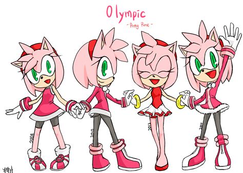 The Many Olympic Outfits Of Amy Rose as drawn by Nicga | Sonic the Hedgehog | Know Your Meme