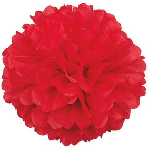 Red Paper Pom Pom | Tissue paper pom poms, Red tissue paper, Paper pom pom