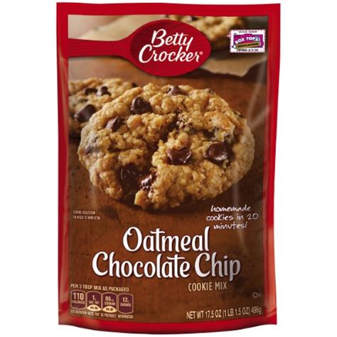 (6 Pack) Betty Crocker Oatmeal Chocolate Chip Cookie Mix, 17.5 Oz - Deer Creek Market