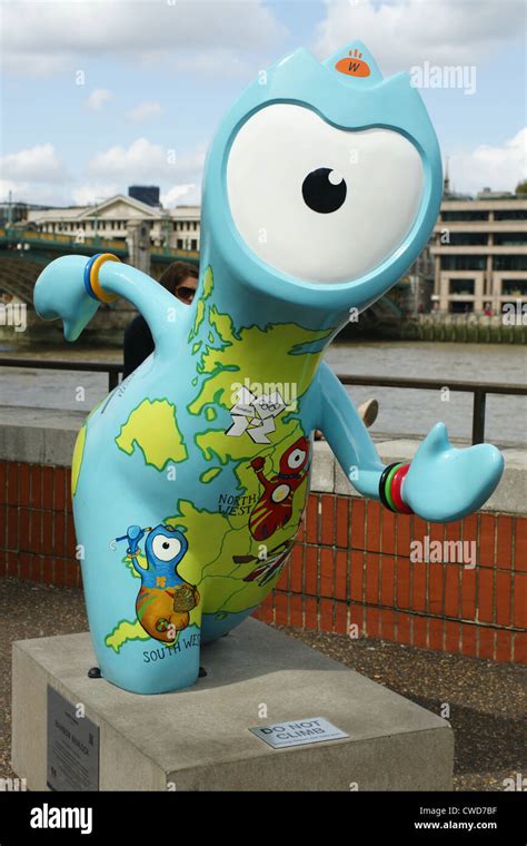 Olympic Mascot Wenlock Stock Photo - Alamy