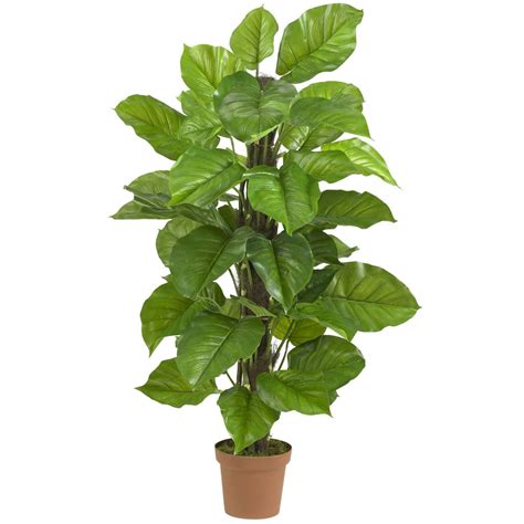 52" Large Leaf Philodendron Silk Plant(Real Touch) | Nearly Natural"