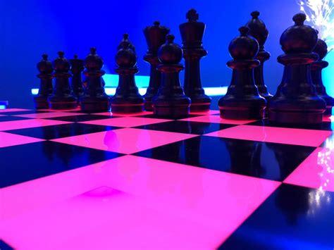 Giant LED Chess Game Rental / Giant LED Glow Games For Rent In The San ...