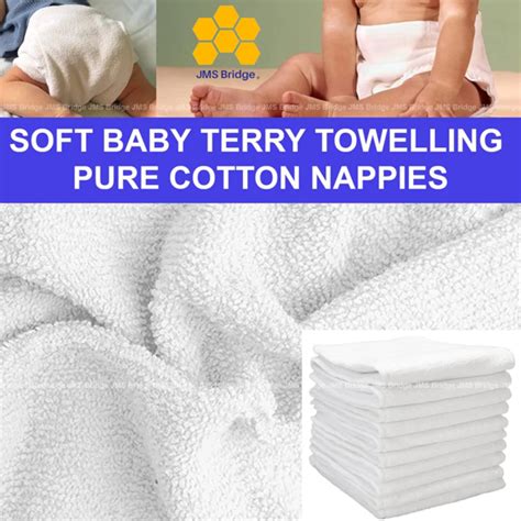 Baby Terry Nappies - Dustsheetstore