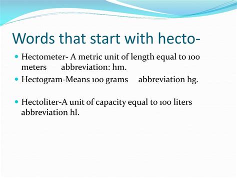 PPT - Prefix of hecto - PowerPoint Presentation, free download - ID:2600823