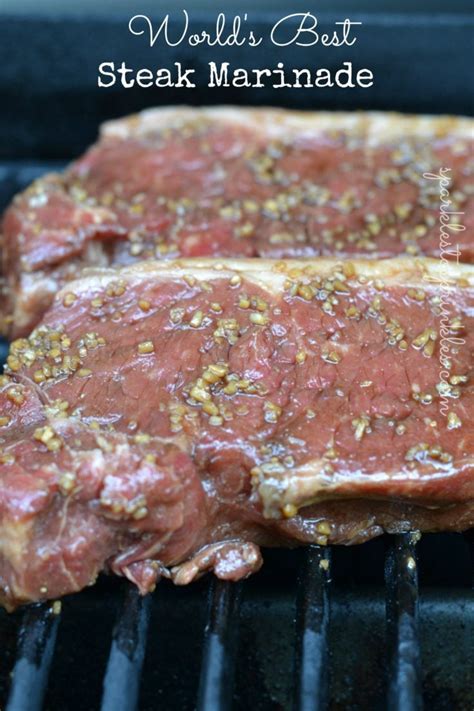 World's Best Steak Marinade Recipe