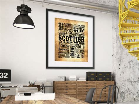 Traditional Scottish Sayings Giclee Print or Canvas Boyfriend | Etsy