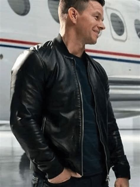 Mark Wahlberg Infinite 2020 Bomber Leather Jacket - A2 Jackets