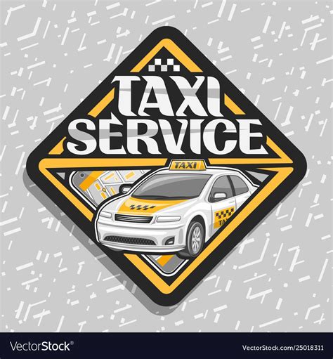 Logo for taxi service Royalty Free Vector Image Service Logo, Taxi ...