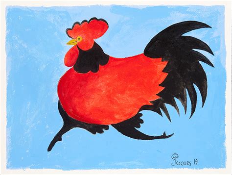 “Fanciful Chicken” (Sold) - The Artistry of Jacques Pepin