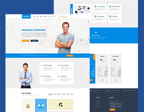 Business Consulting Website Template Free PSD – Download PSD