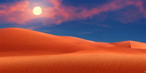 windows xp wallpaper full moon over red dunes, | Stable Diffusion