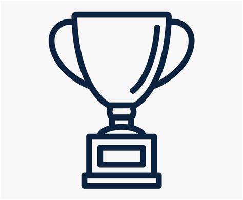 Trophy Icon Outline, HD Png Download - kindpng