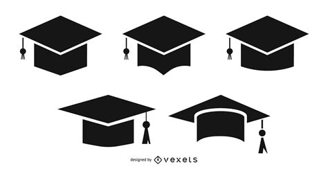 Graduation Cap And Tassel Set Vector Download