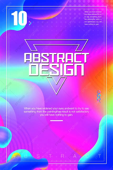 Abstract Design Style Gradient Color Poster Template Download on Pngtree