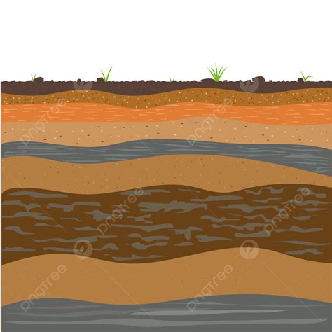 Surface Layer Vector Art PNG, Surface Horizons Of Soil Layers, Soil ...