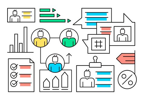 Linear Human Resources Vector Elements 152851 Vector Art at Vecteezy