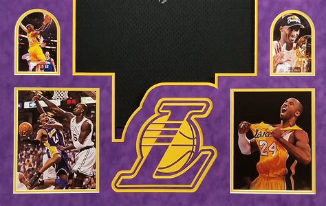 Kobe Bryant Autographed Framed Lakers Black Jersey - The Stadium Studio