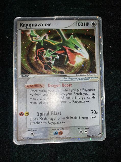 Mavin | POKEMON Card Rayquaza Ex 102/107 Ex Deoxys Eng No Charizard ...