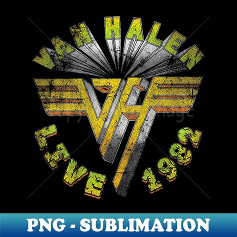 Van Halen Live 1982 - Instant Sublimation Digital Download - - Inspire Uplift