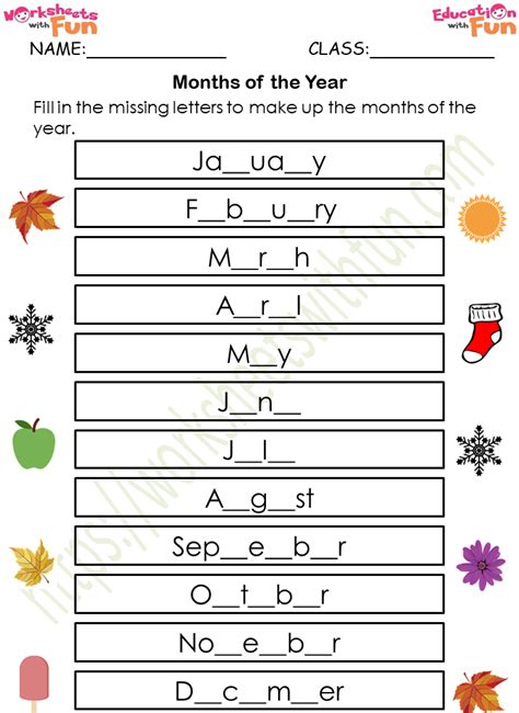 Topic: Months of the Year | Mathematics - Preschool | WWF