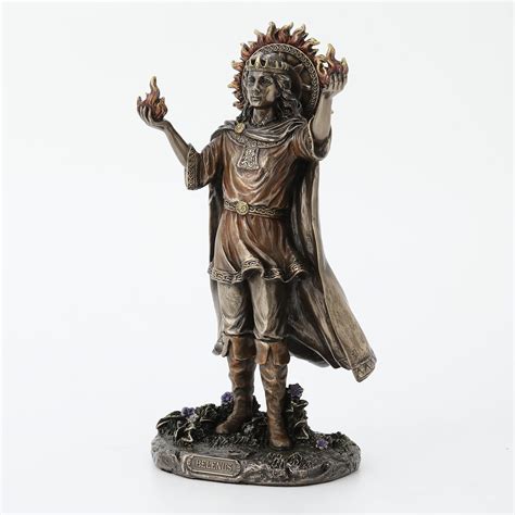 Veronese Design 9 1/4" Tall Belenus The Celtic Sun God of Healing Cold Cast Resin Antique ...