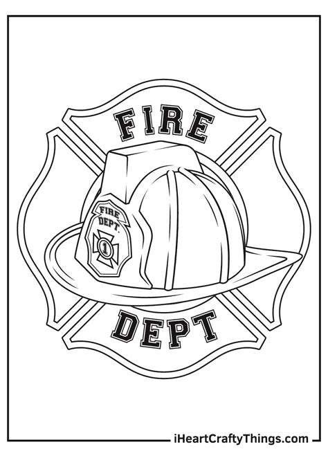 Free Firehouse Coloring Pages